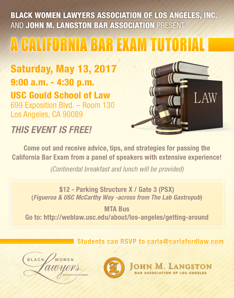 A California Bar Exam Tutorial Black Women Lawyers Association of Los